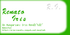 renato iris business card